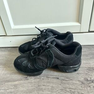 SANSHA Hi-Step Dance Sneaker, Shimmery Black